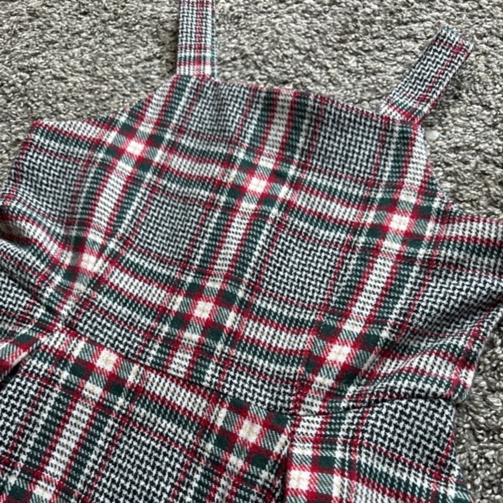Girls Plaid Jumper Dress - Picture 3 of 6